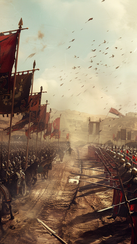 The Israelite and Philistine armies were at war