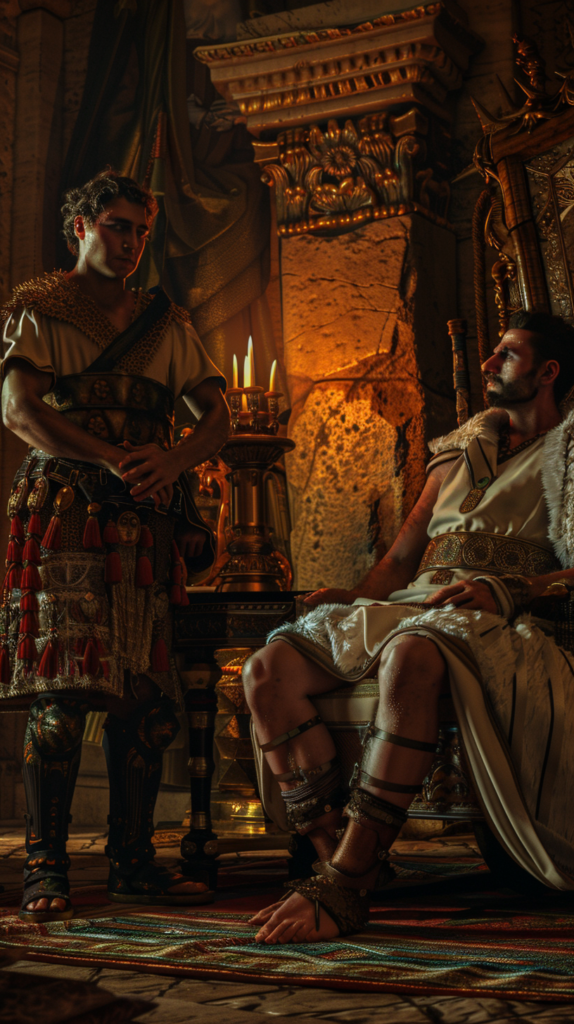 He went to King Saul and offered to fight Goliath believing that god would help him.